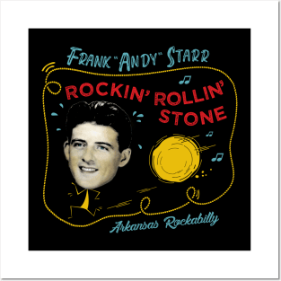 Andy Starr, Rockin' Rollin' Stone (Black) Posters and Art